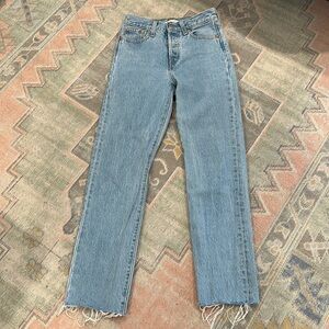 Levi's High Rise Straight Fit Wedgie Jeans